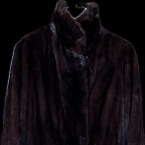 SAGA Mink Coat Full Length sz. 40 Made in Sweden
